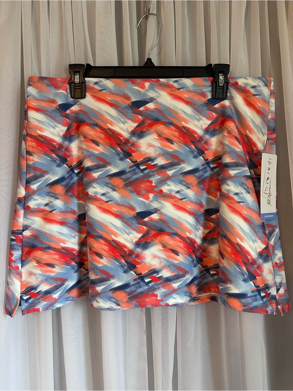 Marika Colorful Brushstroke Casual Athletic Skort Size XXL